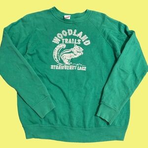 Vintage 80s sweatshirt woodland trails
